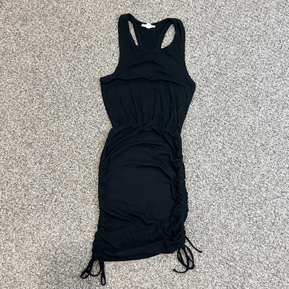 BB Dakota Black Ruched Mini Dress - Picture 4 of 7